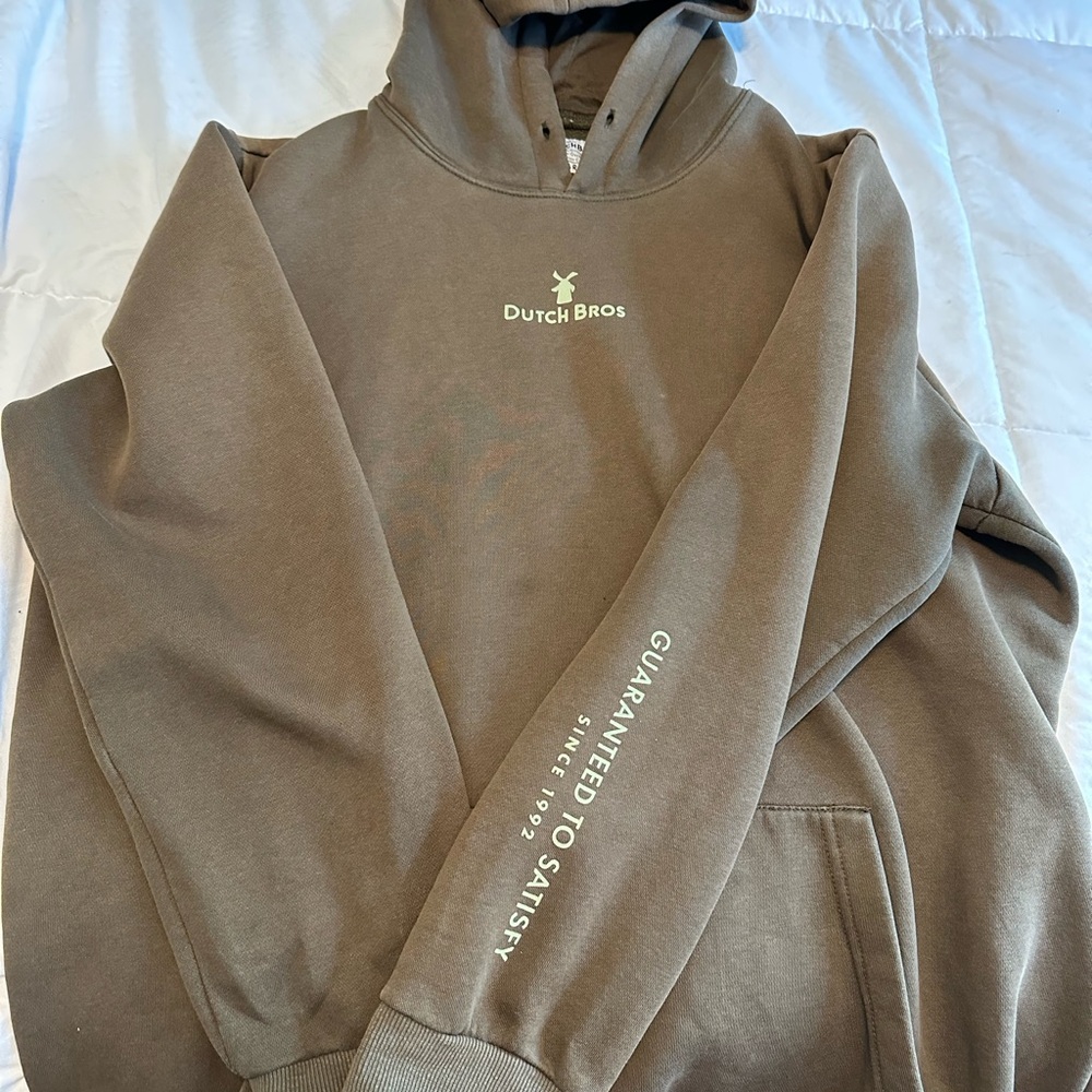 Dutch Bros Olive Green OREGON exclusive  Hoodie
